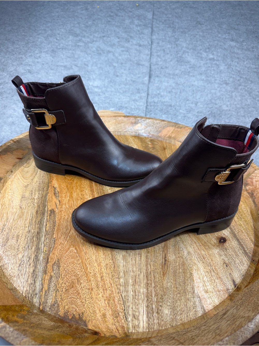 Tommy Hilfiger Twinella Boots 6.5 | Equestrian Buckle Booties